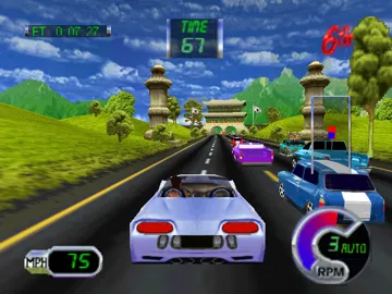 Cruis'n Exotica (USA) screen shot game playing